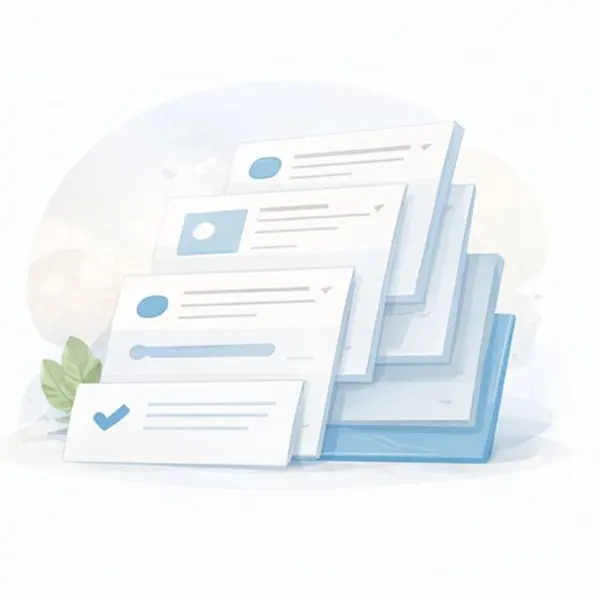 Illustration représentant l’organisation et la hiérarchisation des contenus d’un site internet professionnel