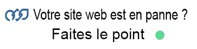 Bouton de contact pour faire le point sur un site web