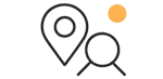 Icône illustrant la visibilité locale d’un site sur Google