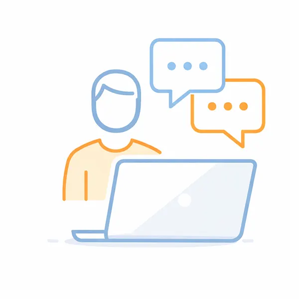Illustration d’un site web qui facilite la prise de contact<br />
