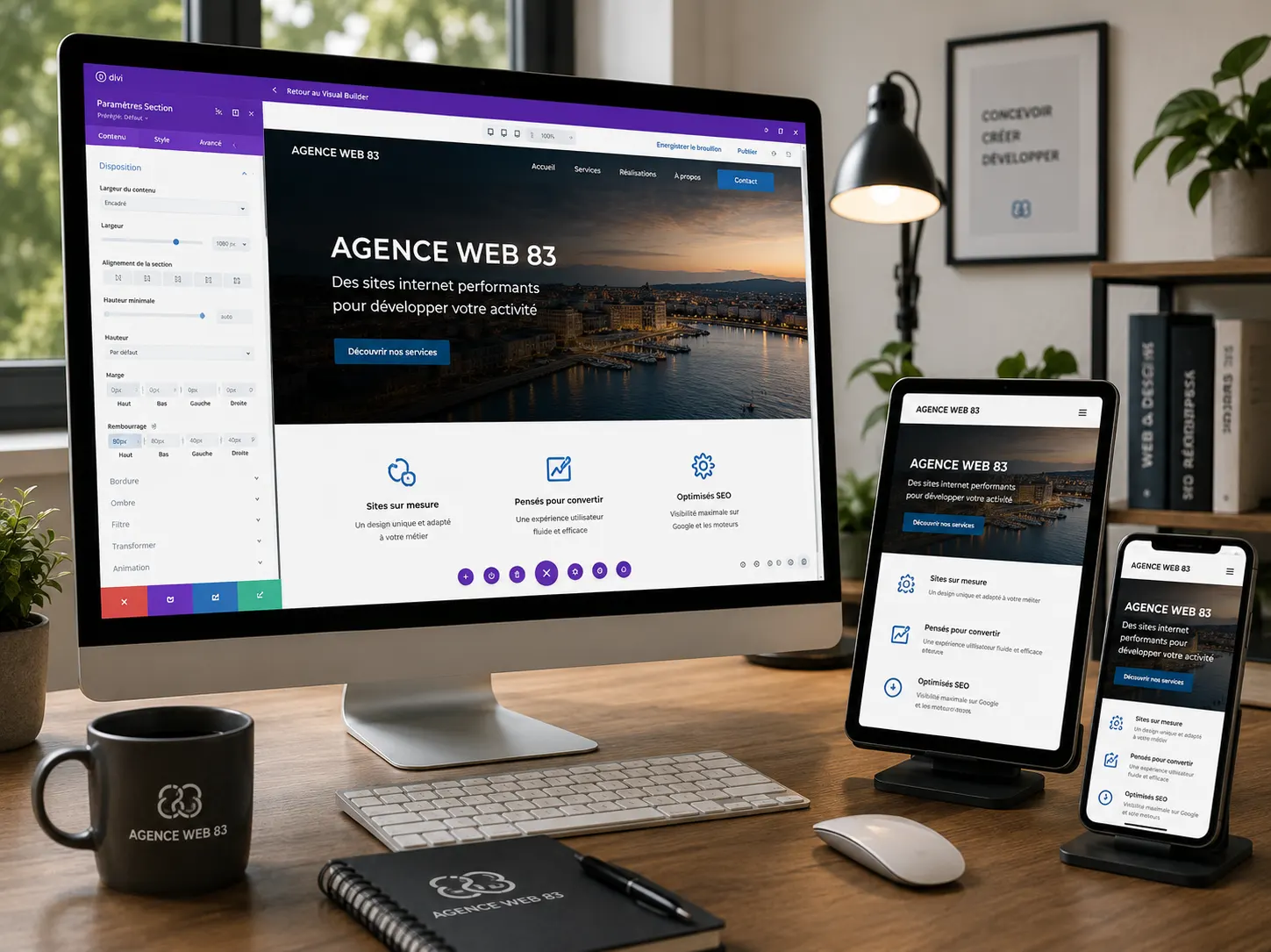 Création de site internet dans le Var avec Divi 5
